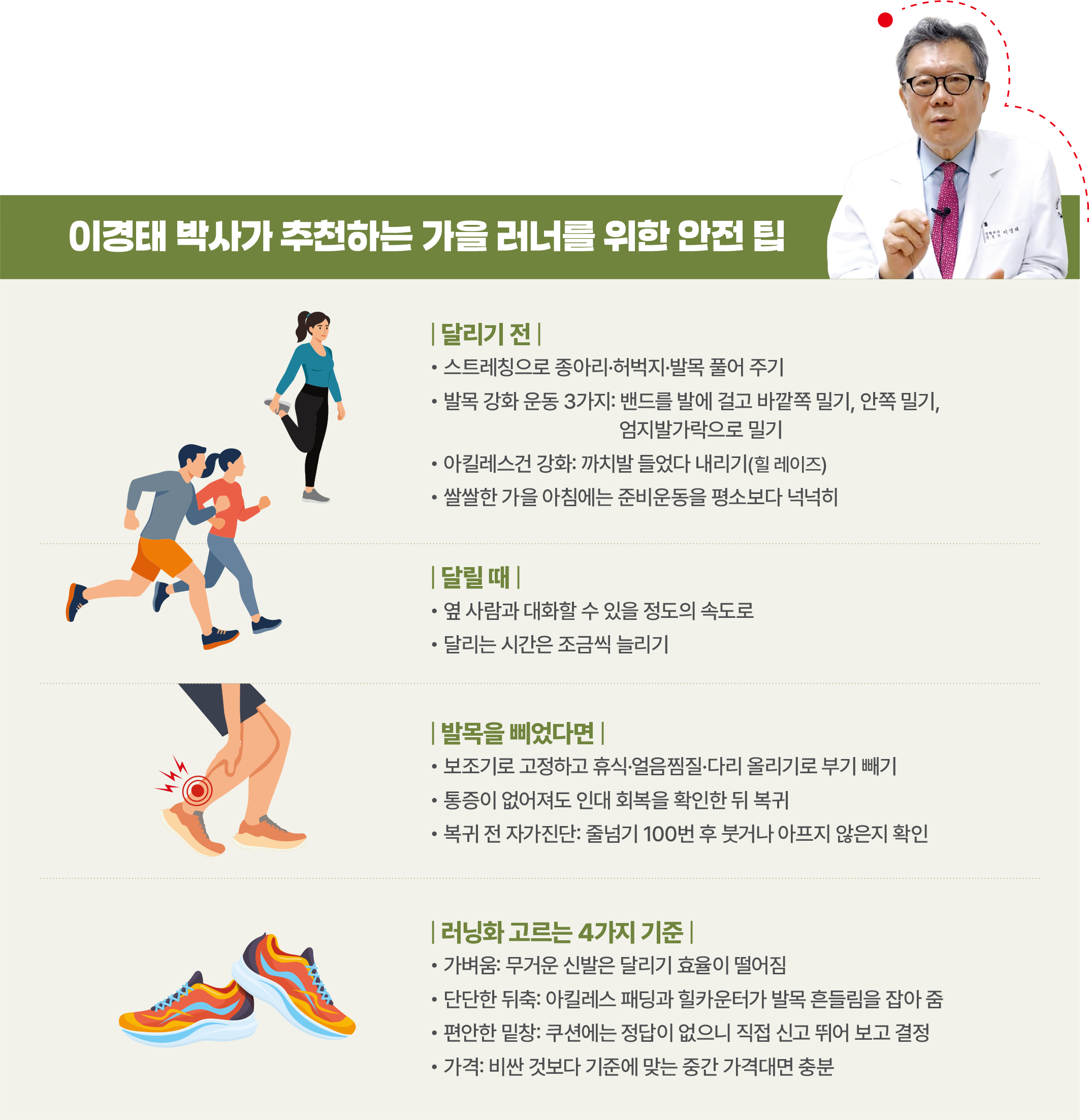 이경태 박사가 추천하는 가을 러너를 위한 안전 팁